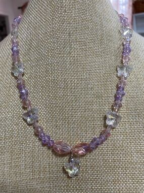 Artisan Crystal Butterfly Necklace